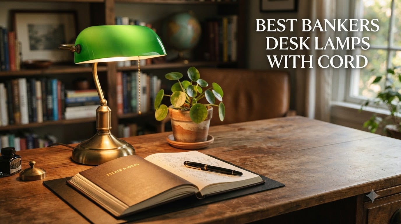 best bankers desk lamps with cord
