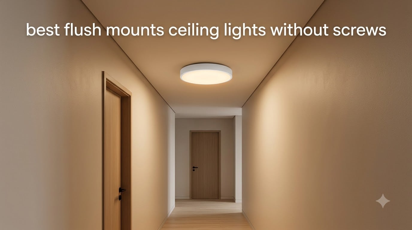 best flush mounts ceiling lights without screws