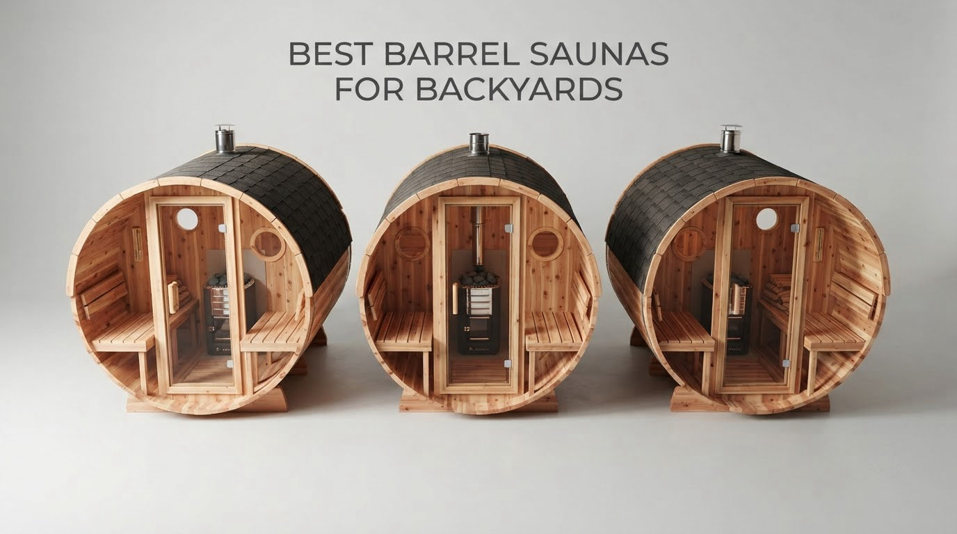 best barrel saunas for backyards