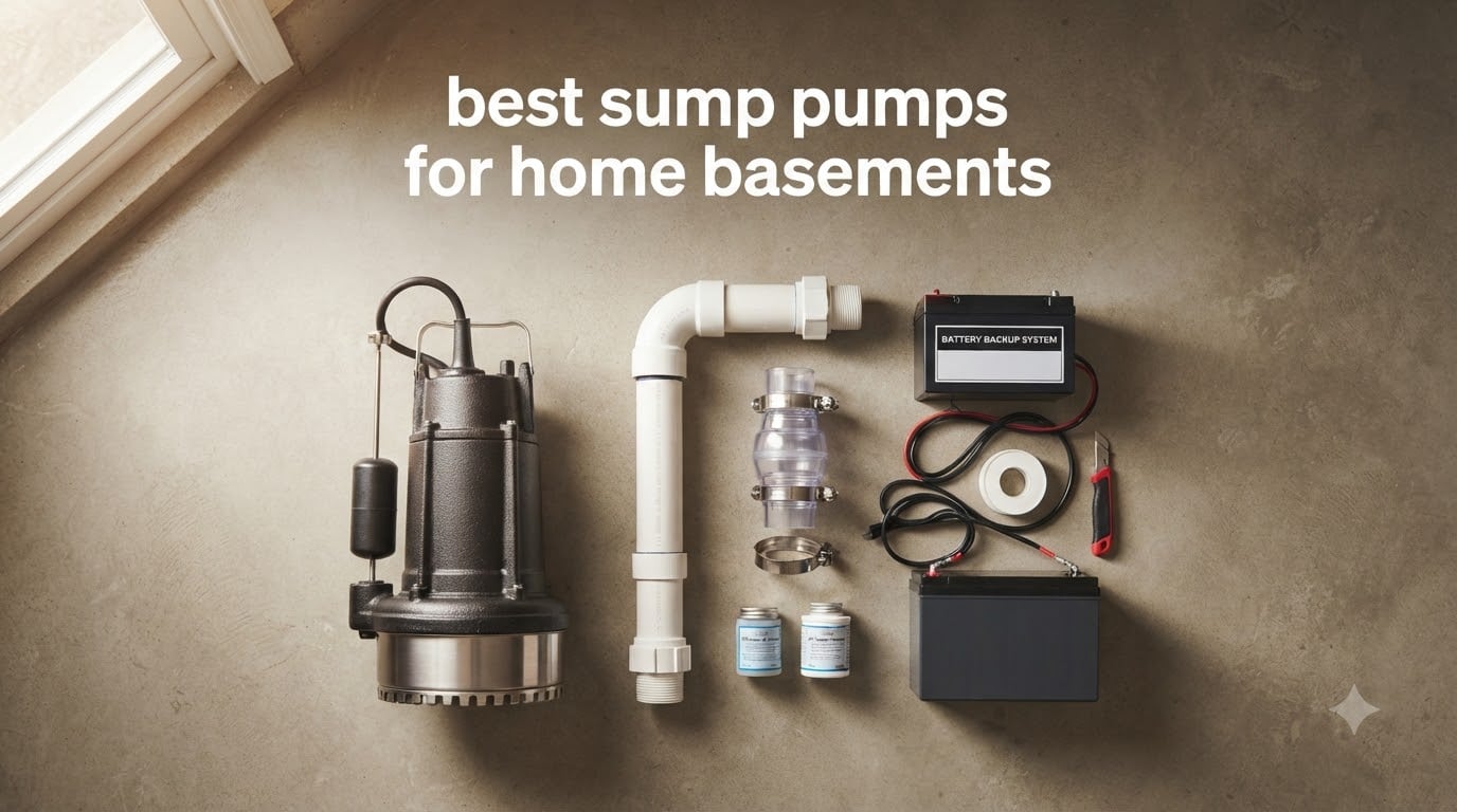 best sump pumps for home basements