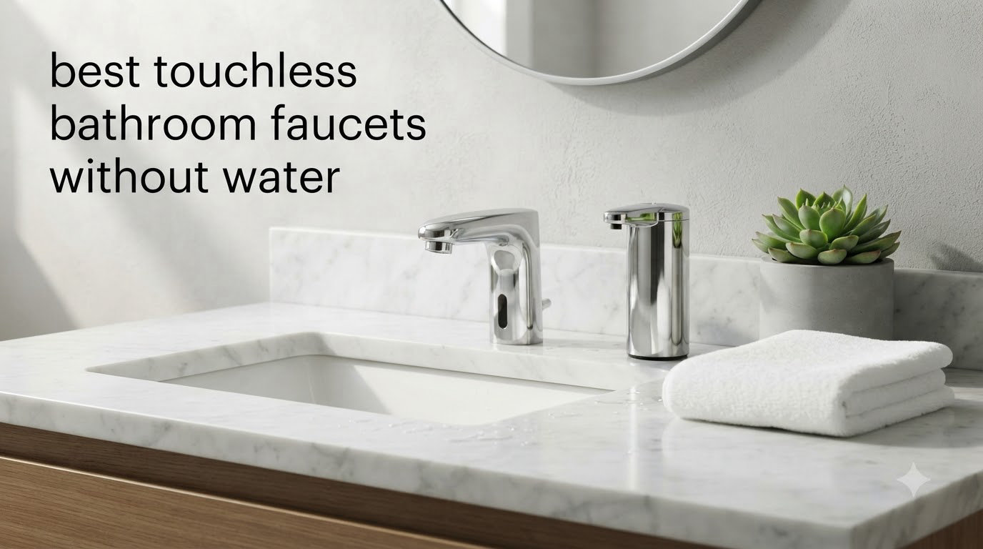 best touchless bathroom faucets without water