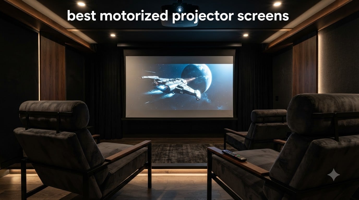 best motorized projector screens