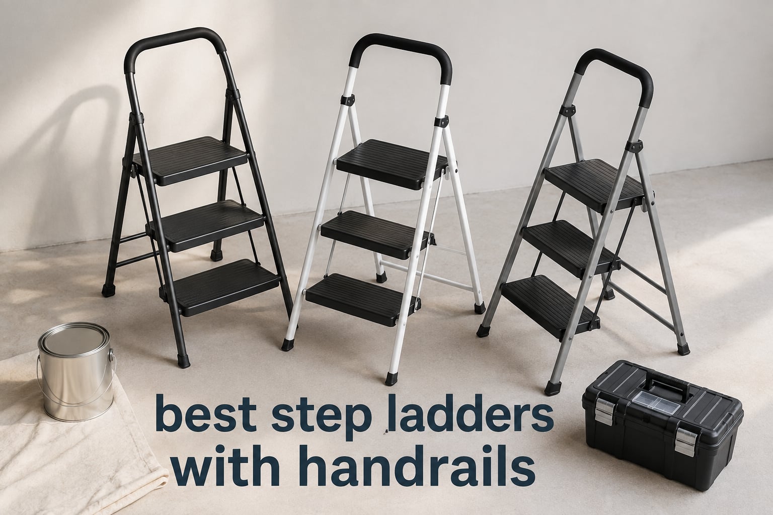 best step ladders with handrails