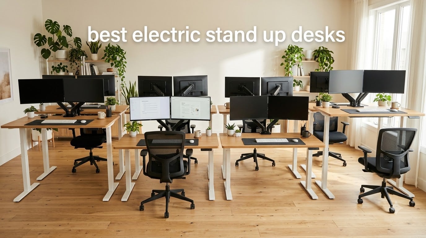 best electric stand up desks