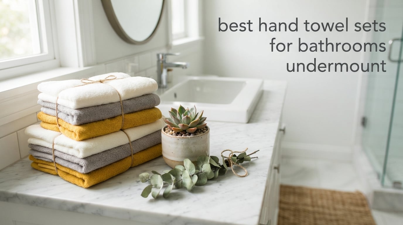 best hand towel sets for bathrooms undermount