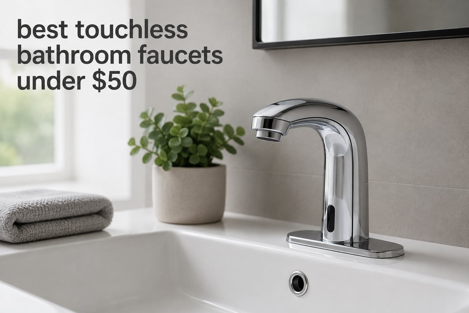 best touchless bathroom faucets under $50
