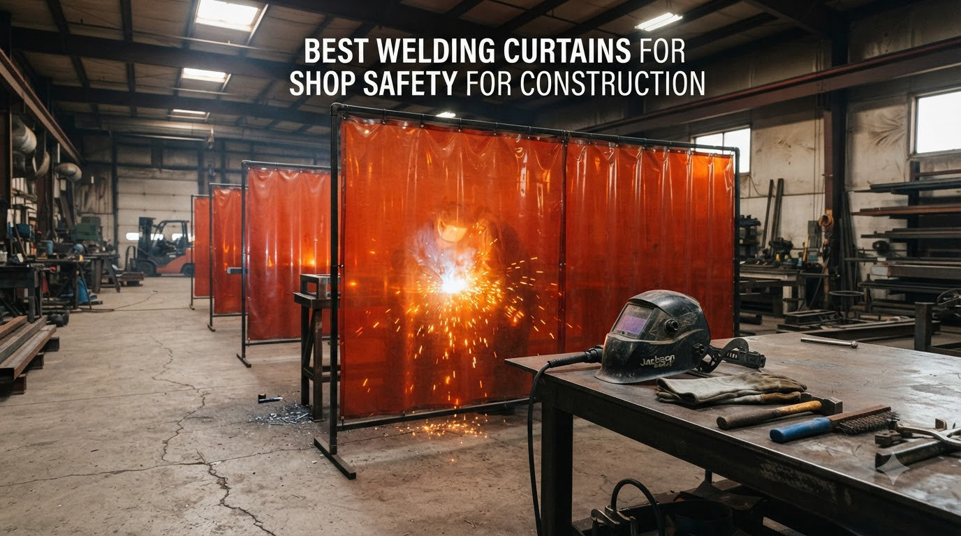 best welding curtains for shop safety for construction