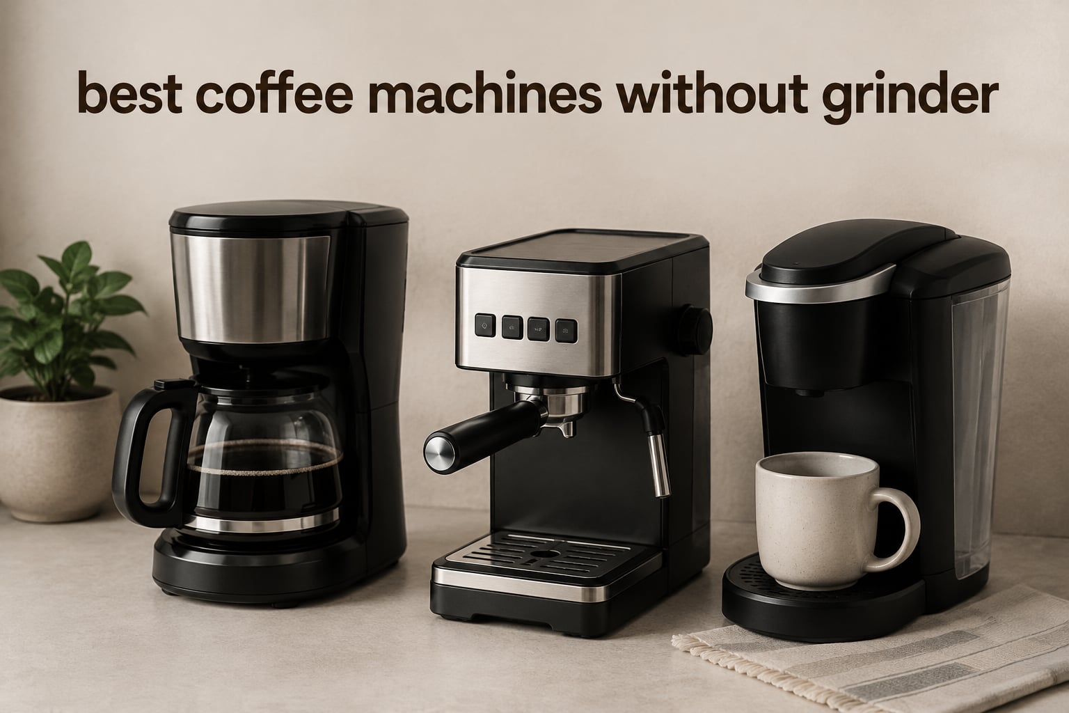 best coffee machines without grinder