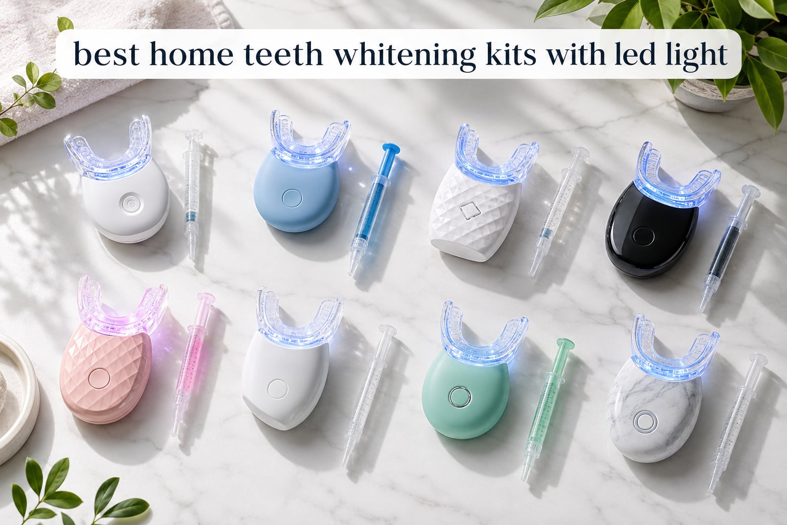 best home teeth whitening kits with led light