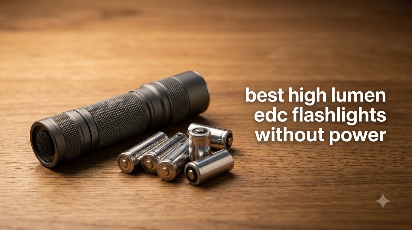 best high lumen edc flashlights without power