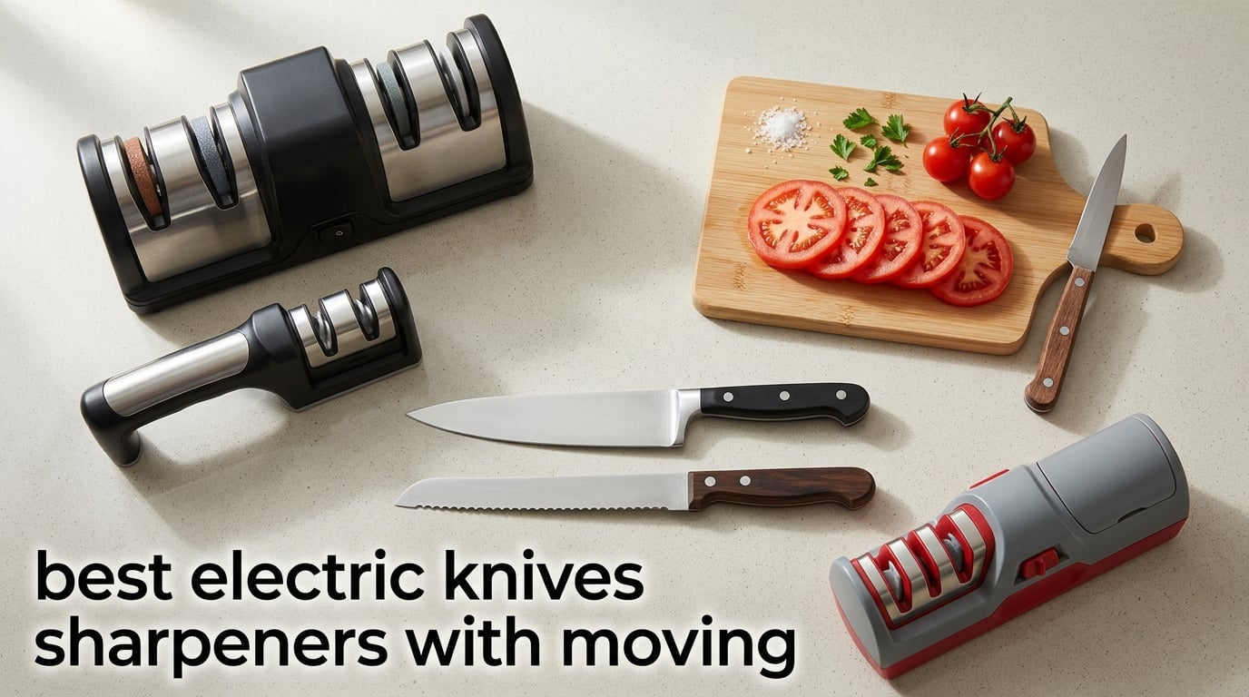 best electric knives sharpeners with moving