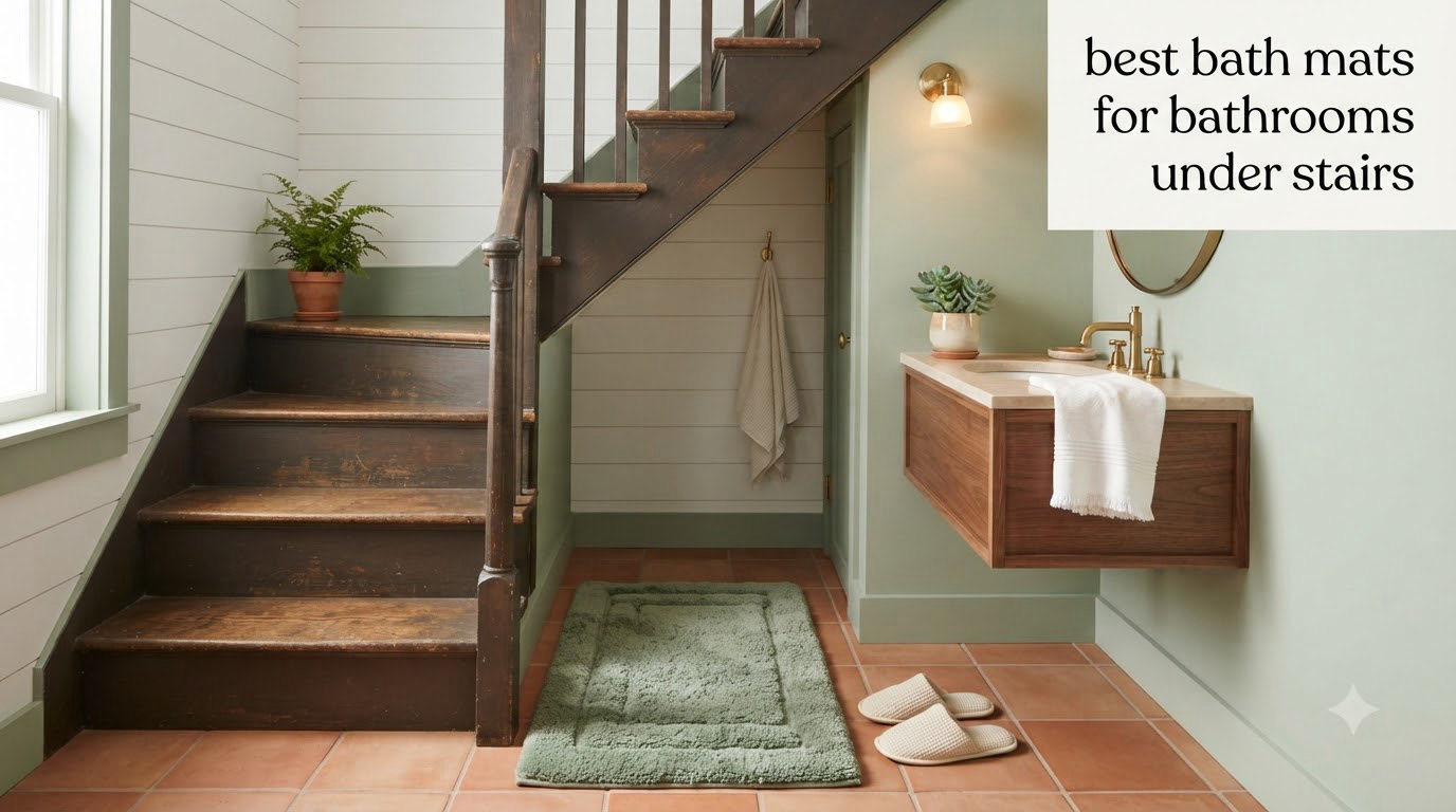 best bath mats for bathrooms under stairs