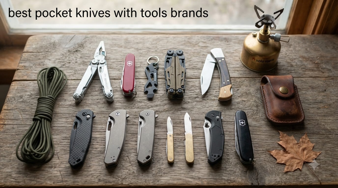 best pocket knives with tools brands