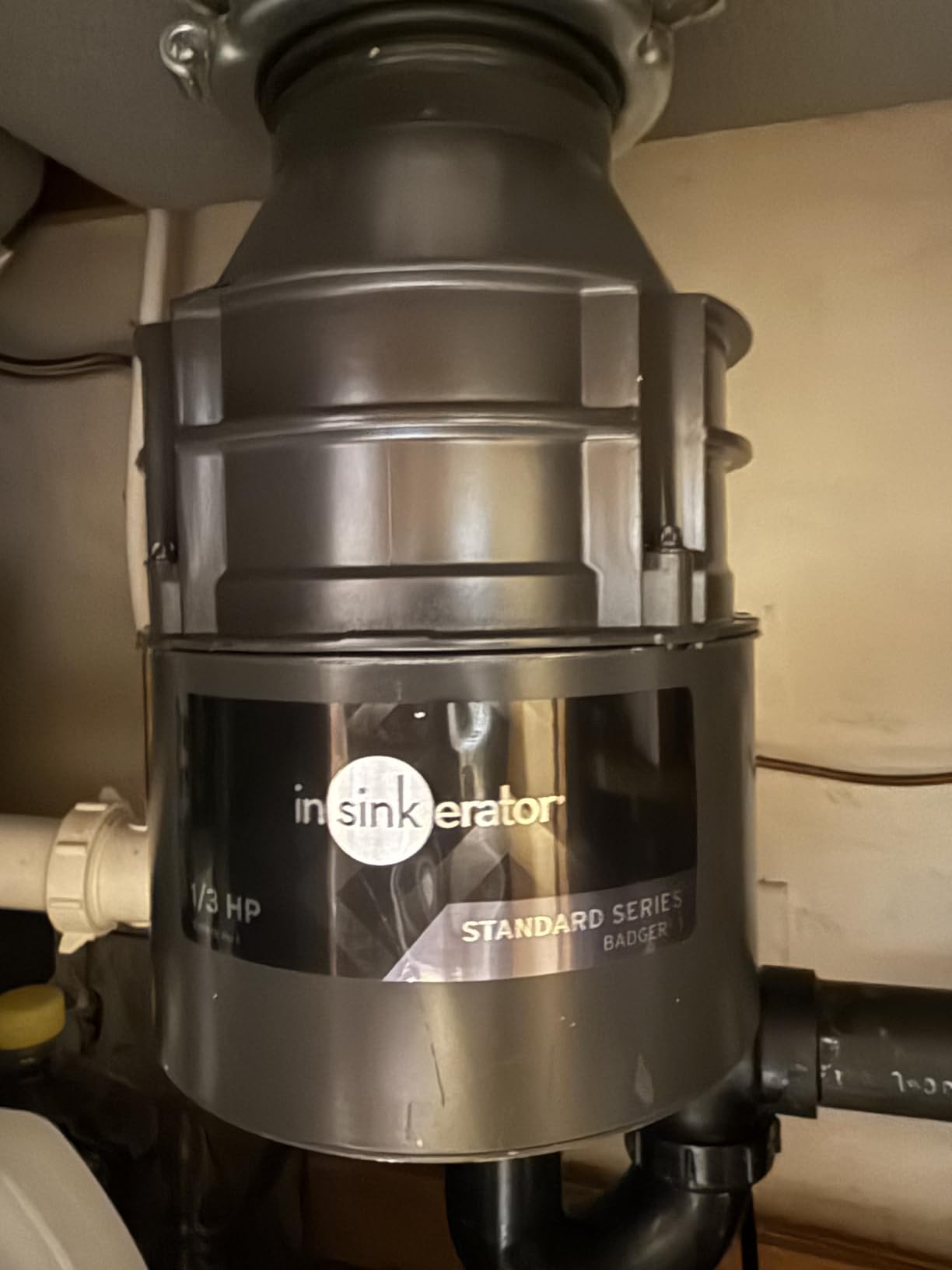 InSinkErator Badger 1 Garbage Disposal with Power Cord, Standard Series 1/3 HP Continuous Feed Food Waste Disposer, Badger 1 W/C customer photo 1