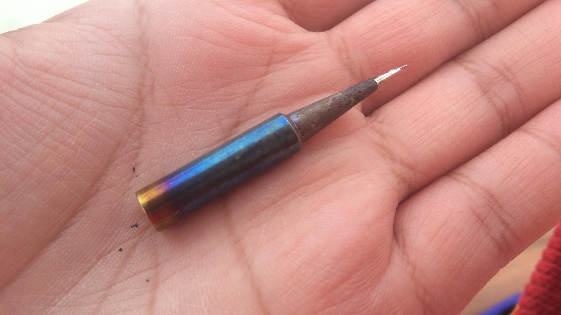 Hakko T18BL Series Soldering Tip for FX-888/FX-8801, Conical, R 0.2 mm x 22.5 mm customer photo 1