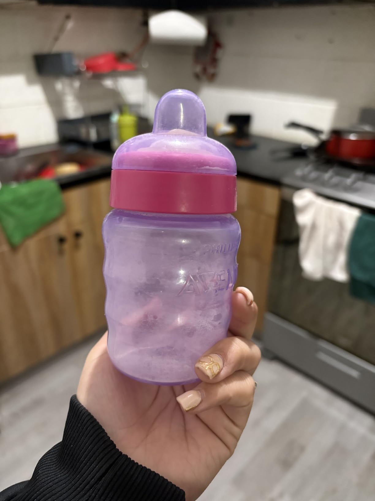 Philips Avent My Easy Sippy Cup with Soft Spout, 9oz, BPA-Free, Pink/Purple customer photo 1