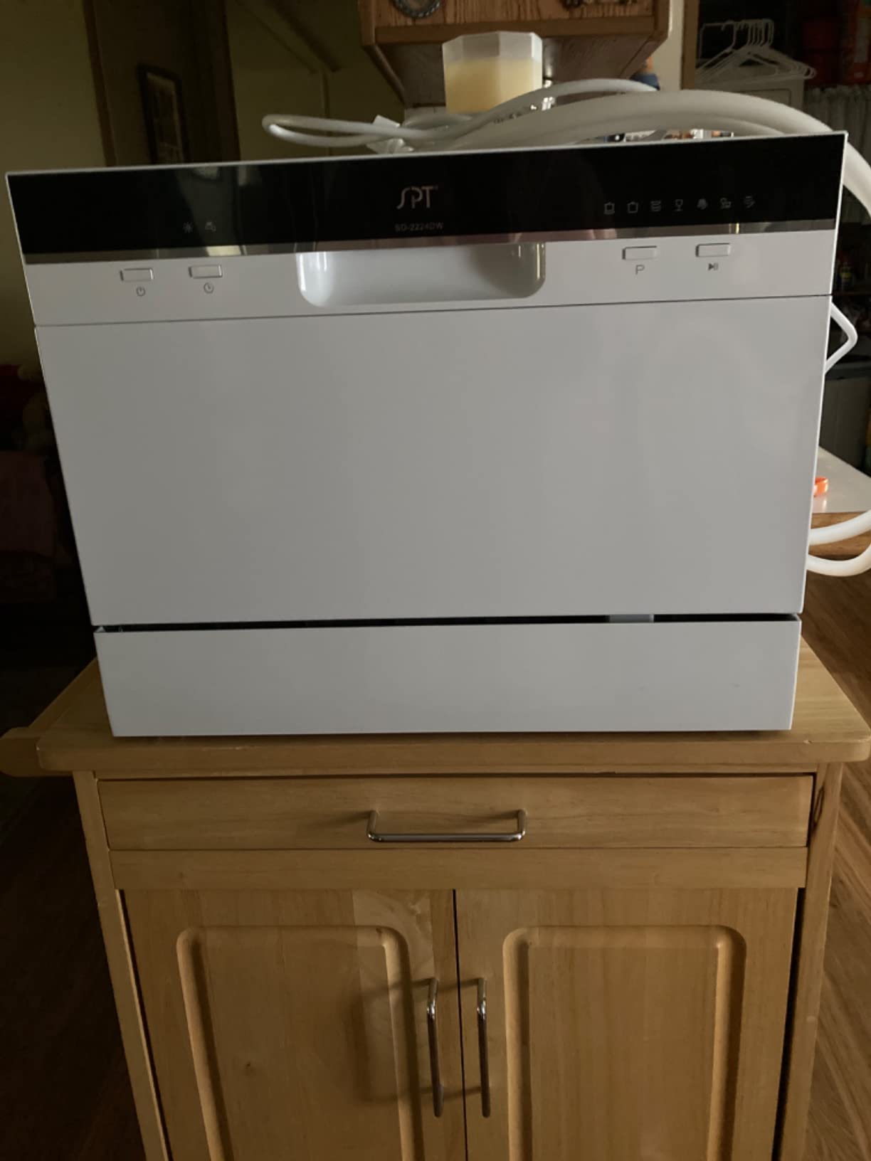 SPT SD-2224DW ENERGY STAR Countertop Dishwasher with Delay Start - Portable Dishwasher with Stainless Steel Interior and 6 Place Settings for Apartment Office And Home Kitchen, White customer photo 2