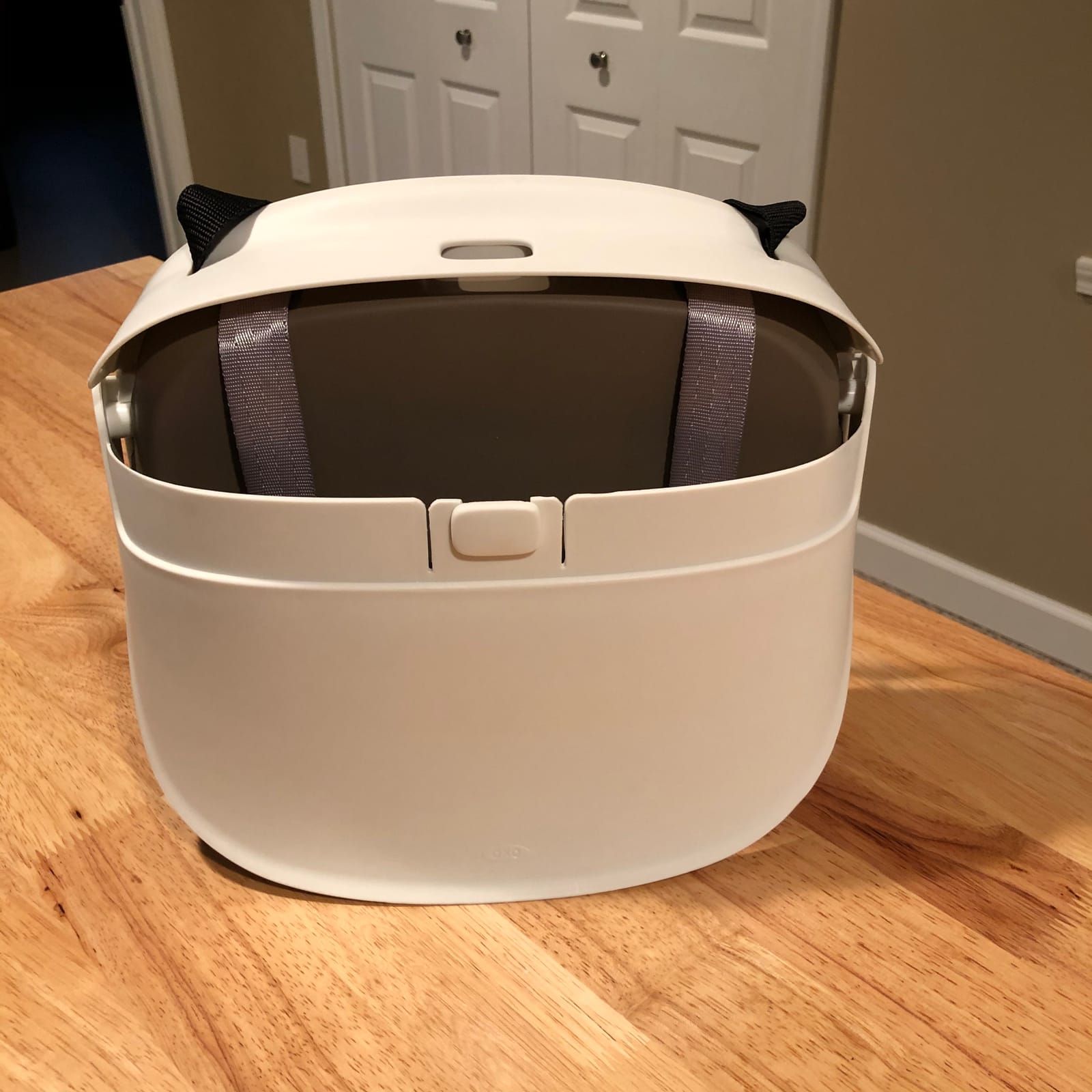 OXO Tot Perch Toddler Booster Seat for Kitchen Chair with Straps, Gray customer photo 2