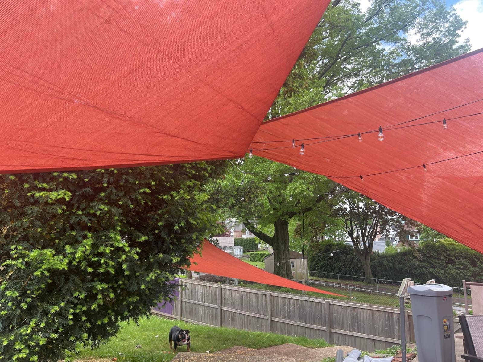 LOVE STORY 12' x 12' x 12' Triangle Sun Shade Sail for Outdoor Patio, Sand customer photo 2