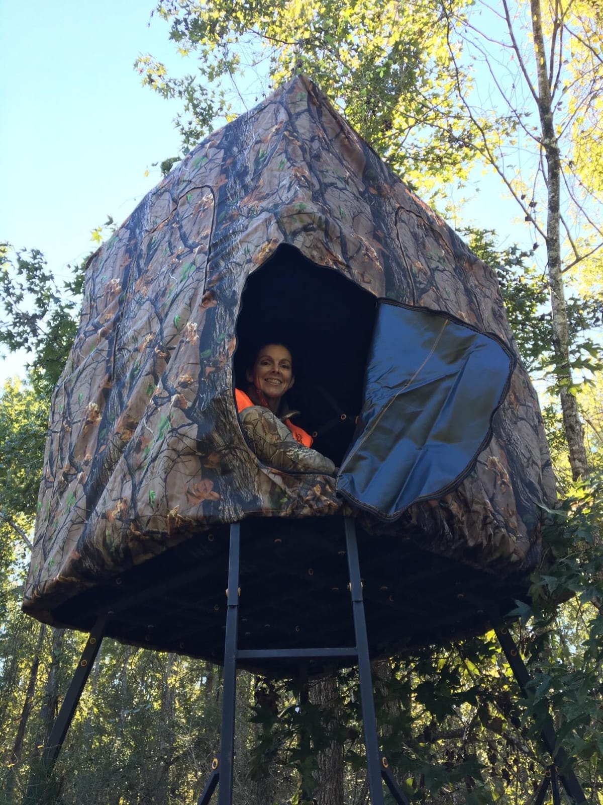 Muddy Steel 7' Tall Quad Pod Hunting Blind Cover with 4 Zippered Windows customer photo 2