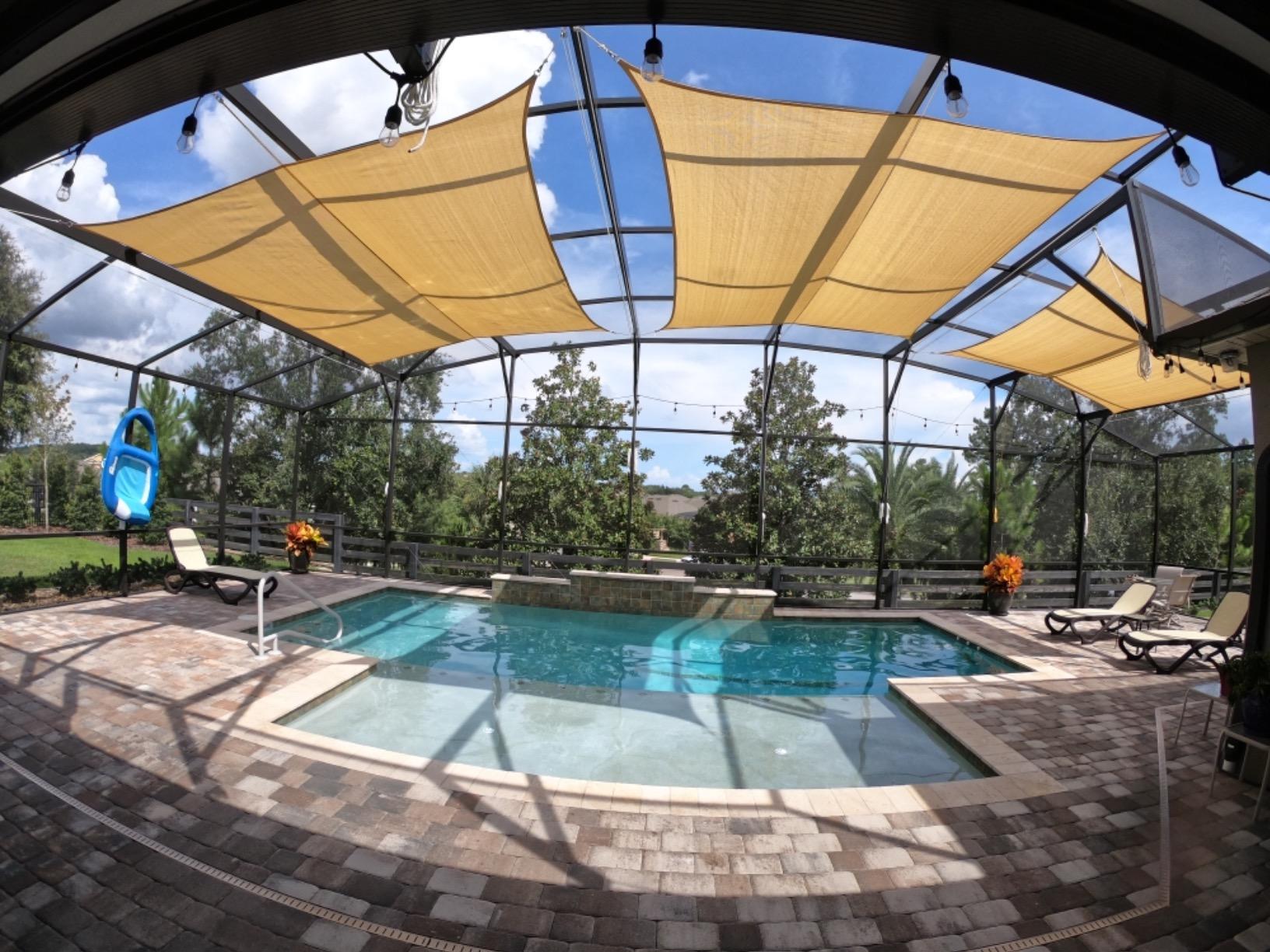 LOVE STORY 12' x 16' Rectangle Sun Shade Sail for Outdoor Patio, Sand customer photo 2