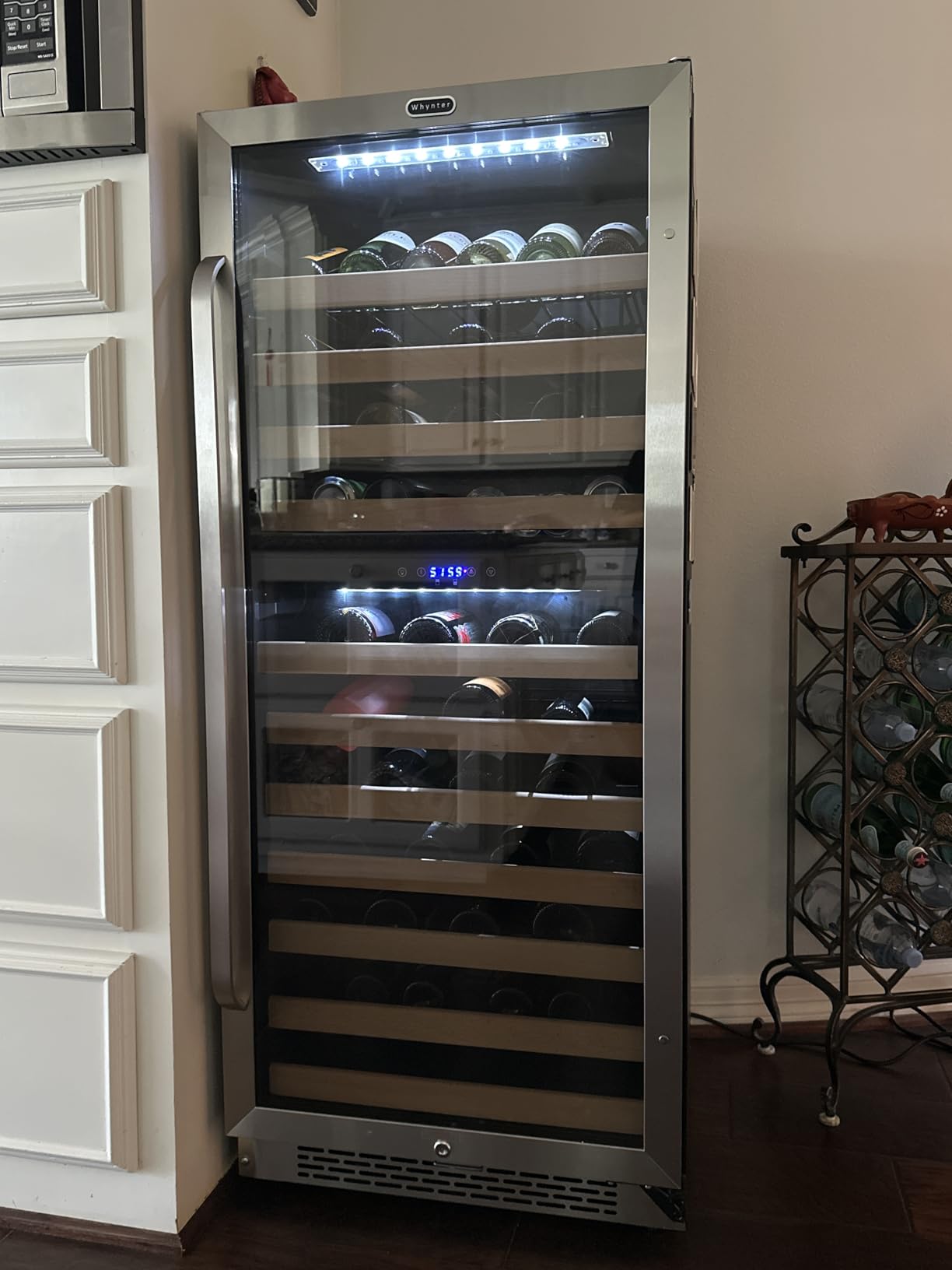 Whynter Large Capacity Wine Refrigerator, 100 Bottle, BWR-1002SD customer photo 2