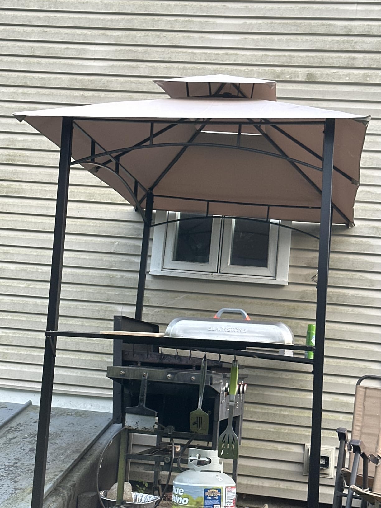 Kozyard Andra 8' x 5' BBQ Grill Gazebo Canopy Tent, Vented Soft Top Roof customer photo 1