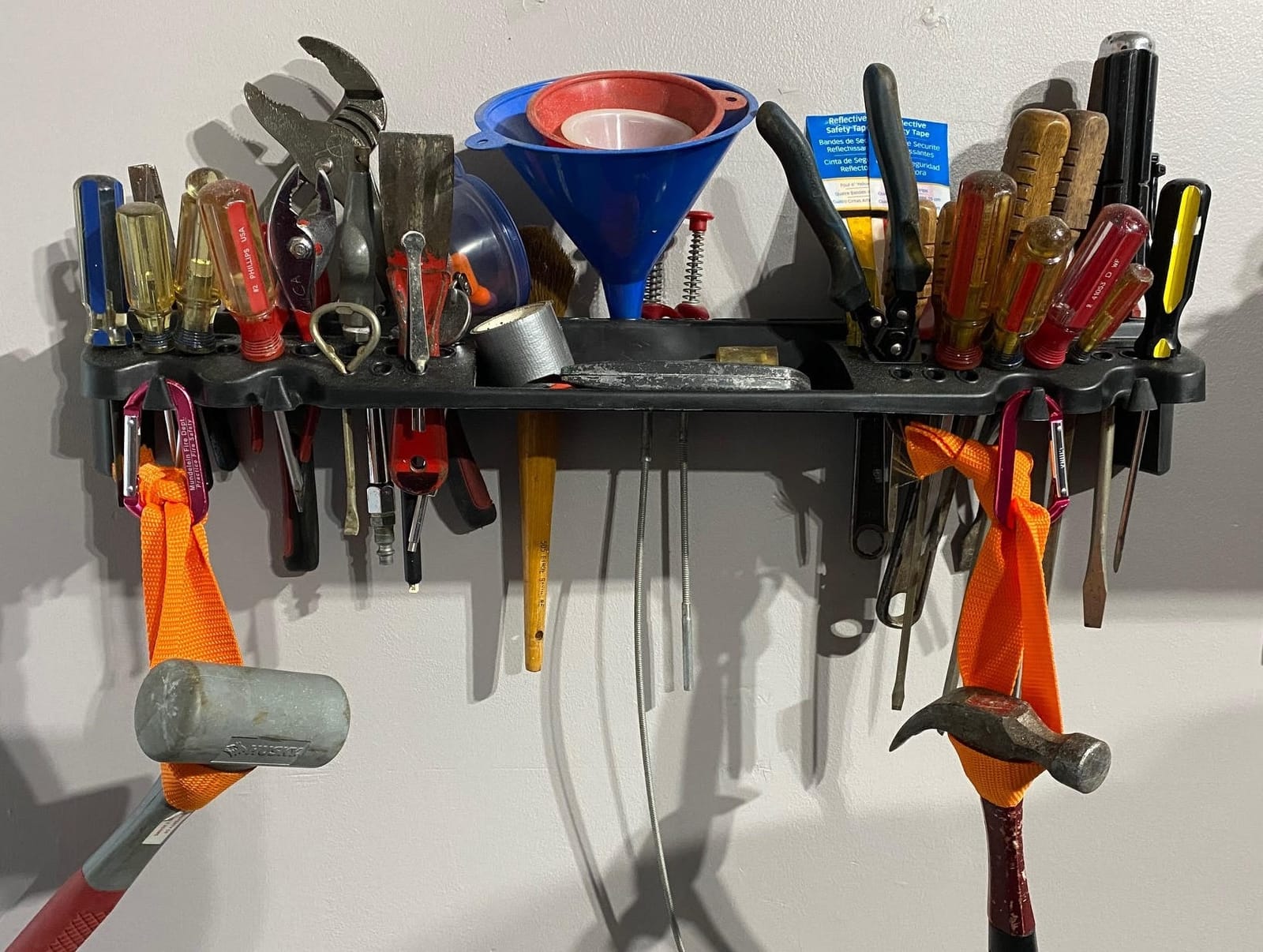 Stalwart Wall Mount Hand Tool Organizer with 61 Holes and 4 Hooks customer photo 1