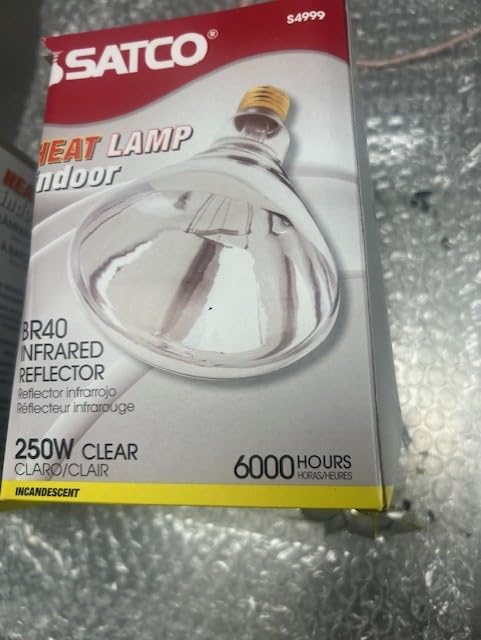 KOR 250W R40 Red Incandescent Heat Lamp Bulbs, E26 Medium Base, 2-Pack customer photo 2