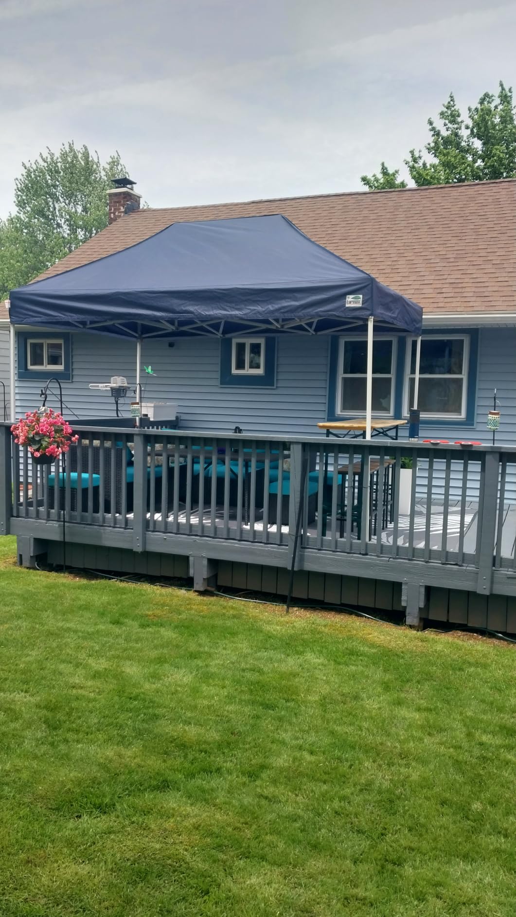 Eurmax USA 10x10 Pop Up Canopy Tent,Commercial Tent with Patented No-Tip Rolling Bag,4 Zippered Removable Walls,UV & Water Resistant Canopy Top,Heavy Duty Outdoor Gazebo,Instant Shelter(Black) customer photo 2