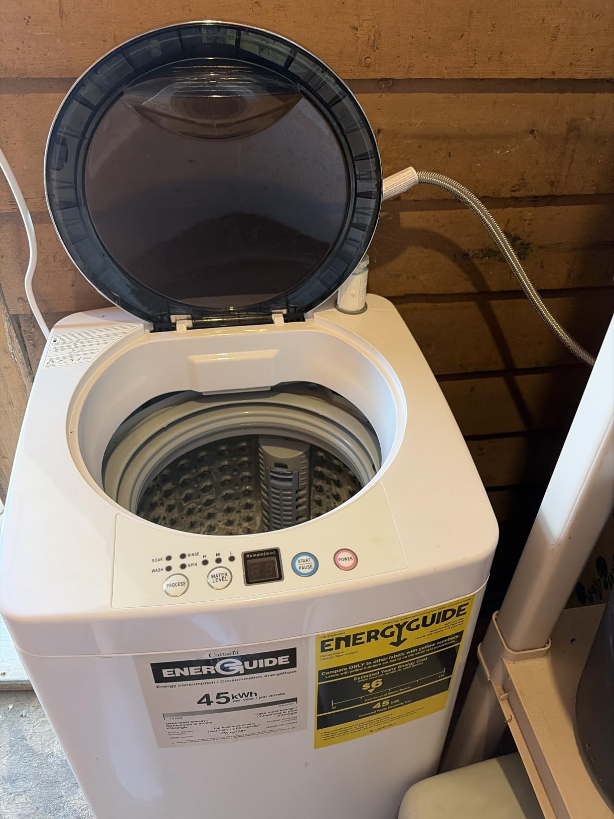 Giantex Portable Washing Machine, Full Automatic Washer and Dryer Combo, with Built-in Pump Drain 8 LBS Capacity Compact Laundry Washer Spin Dryer for Apartment RV Dorm customer photo 1