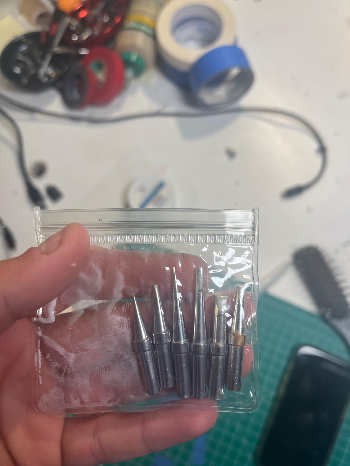 Solder Tips 6pcs for Weller ET Soldering Iron, Replacement Tips for WES51/50,WESD51,PES51 / 50,WE1010NA WCC100 LR21 ET Tip Series (6PCS-01) customer photo 2
