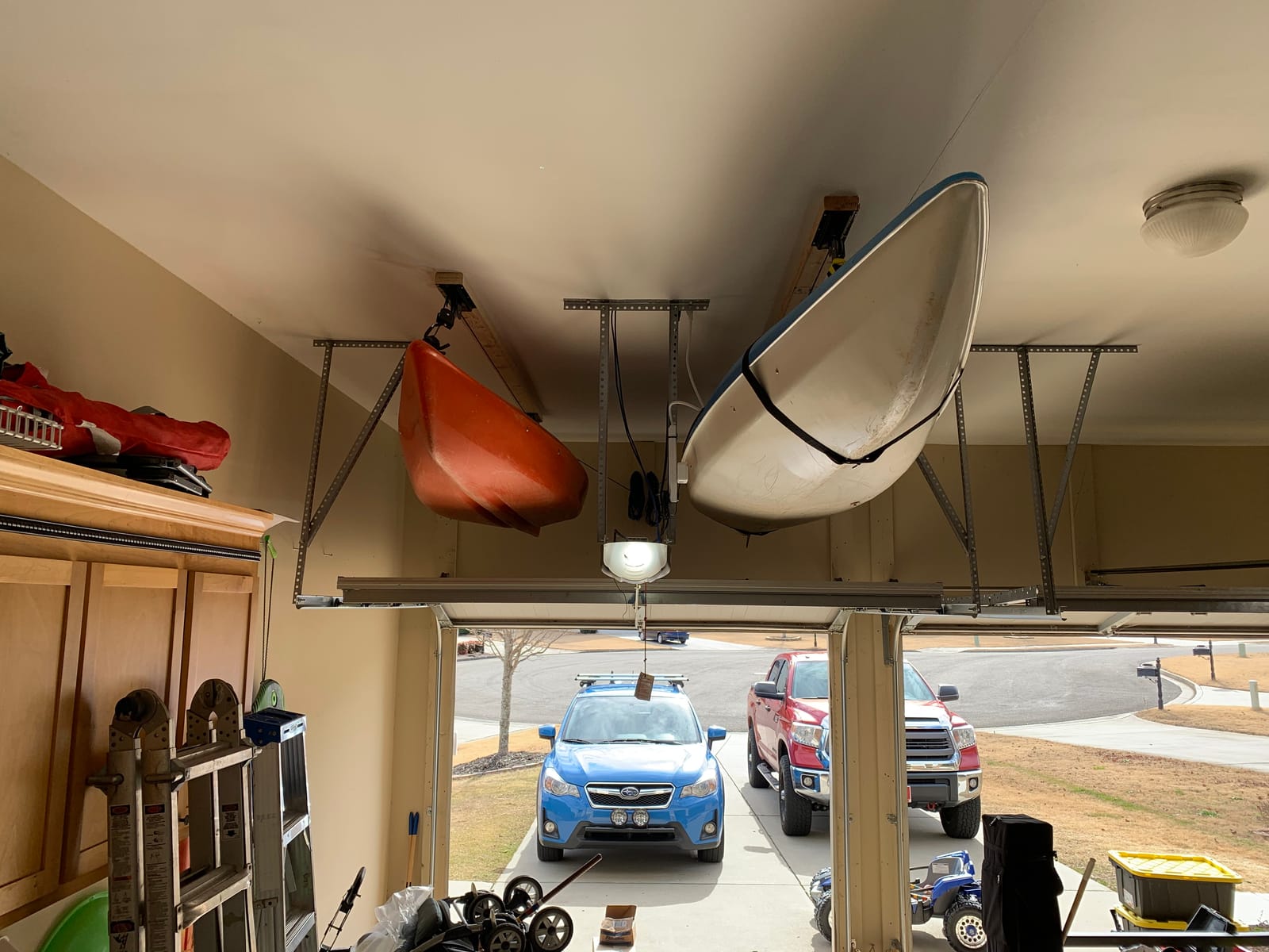 Ceiling Mount Bike Hoist Set of 2 Bike Hangers Pulley System customer photo 2