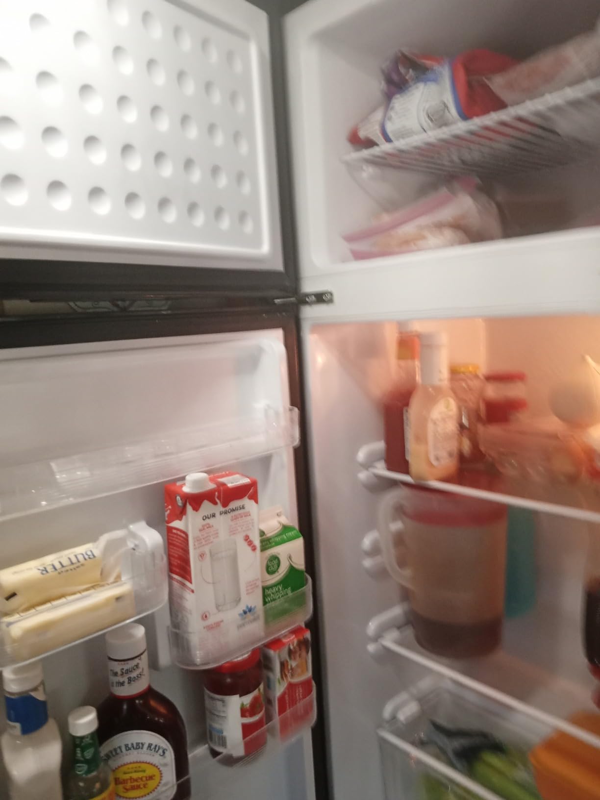 ARCTIC CHEF ACFR741BLACKAMZ6COM Apartment Size-Top Freezer-2 Door Fridge-Adjustable Thermostat Control-Black-7.5 Cubic Feet customer photo 1