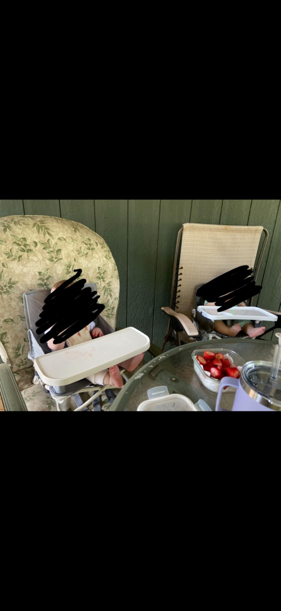 Regalo My Chair Portable Baby Booster Seat with Tray, Foldable, Gray customer photo 2