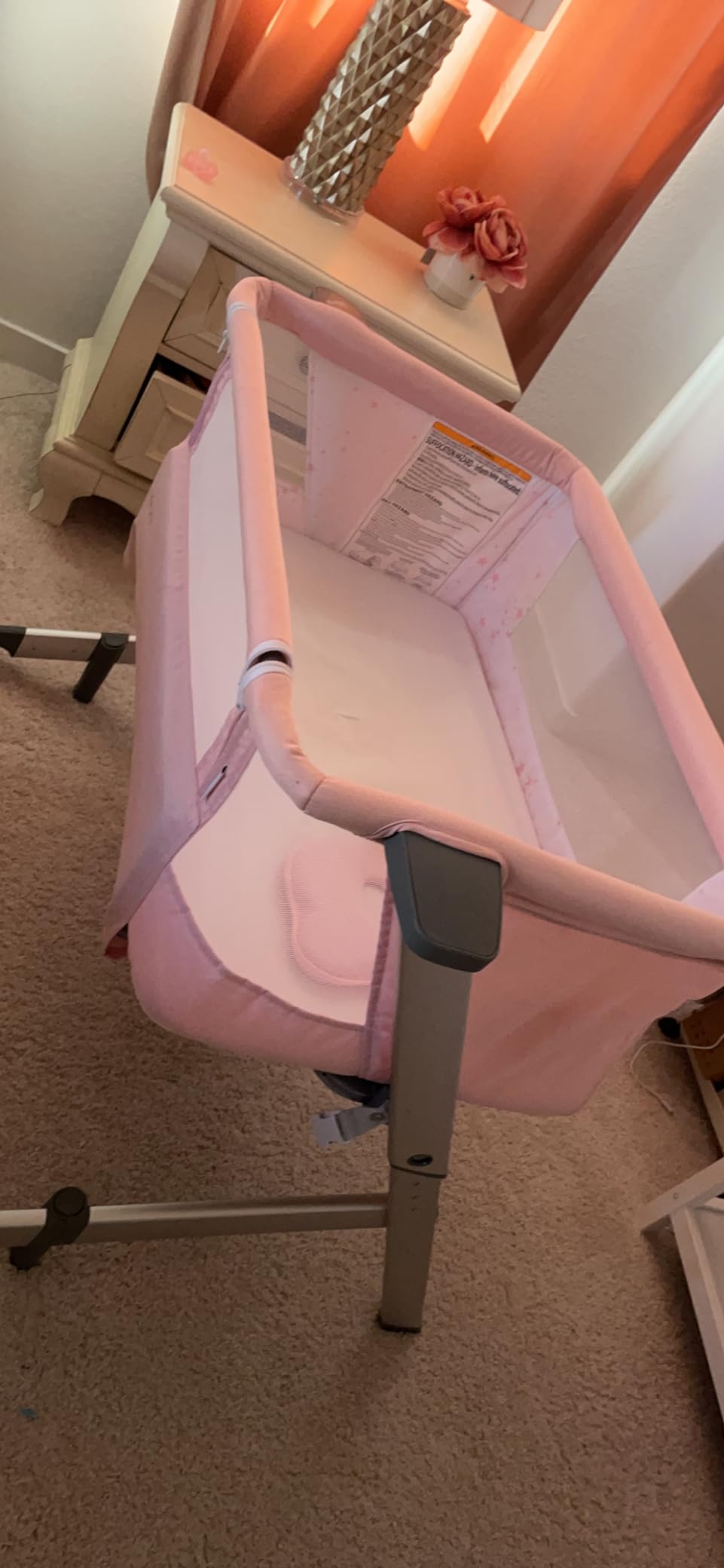 Dream On Me Skylar Bassinet & Bedside Sleeper, Adjustable Height, Black customer photo 1