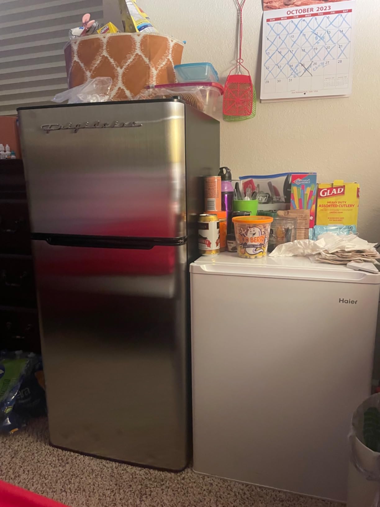 Frigidaire EFR451 Refrigerator with Top Freezer - 2 Door Fridge with 4.6 Cu Ft, Platinum Series, Stainless Steel customer photo 1