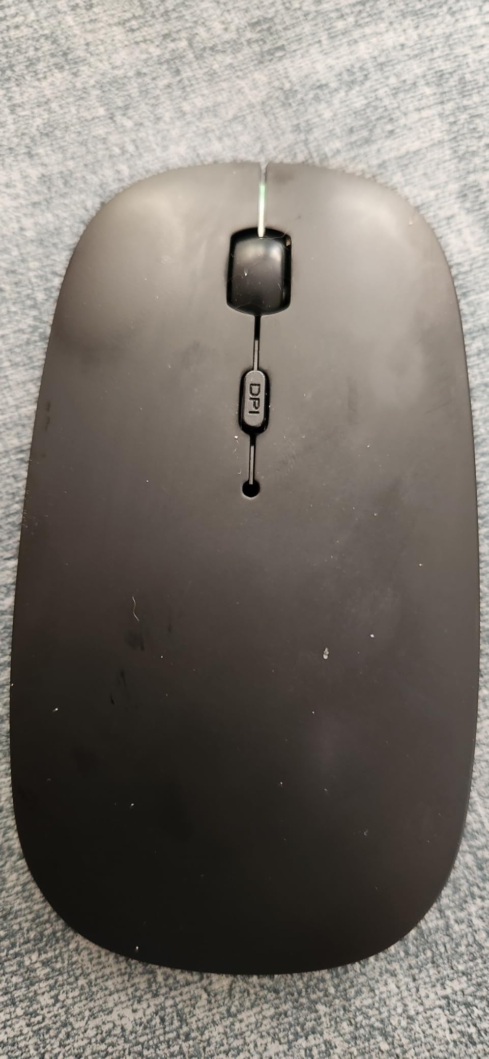 SUNGI Bluetooth Mouse for Laptop/MacBook/iPad/Android PC,Rechargable Quiet Slim Wireless Mouse with Jiggler for Windows/Linux/Tablet,Black customer photo 2