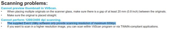 VIISAN 3120 A3 Flatbed Scanner, 1200 DPI, CIS Sensor, Scan 11.7