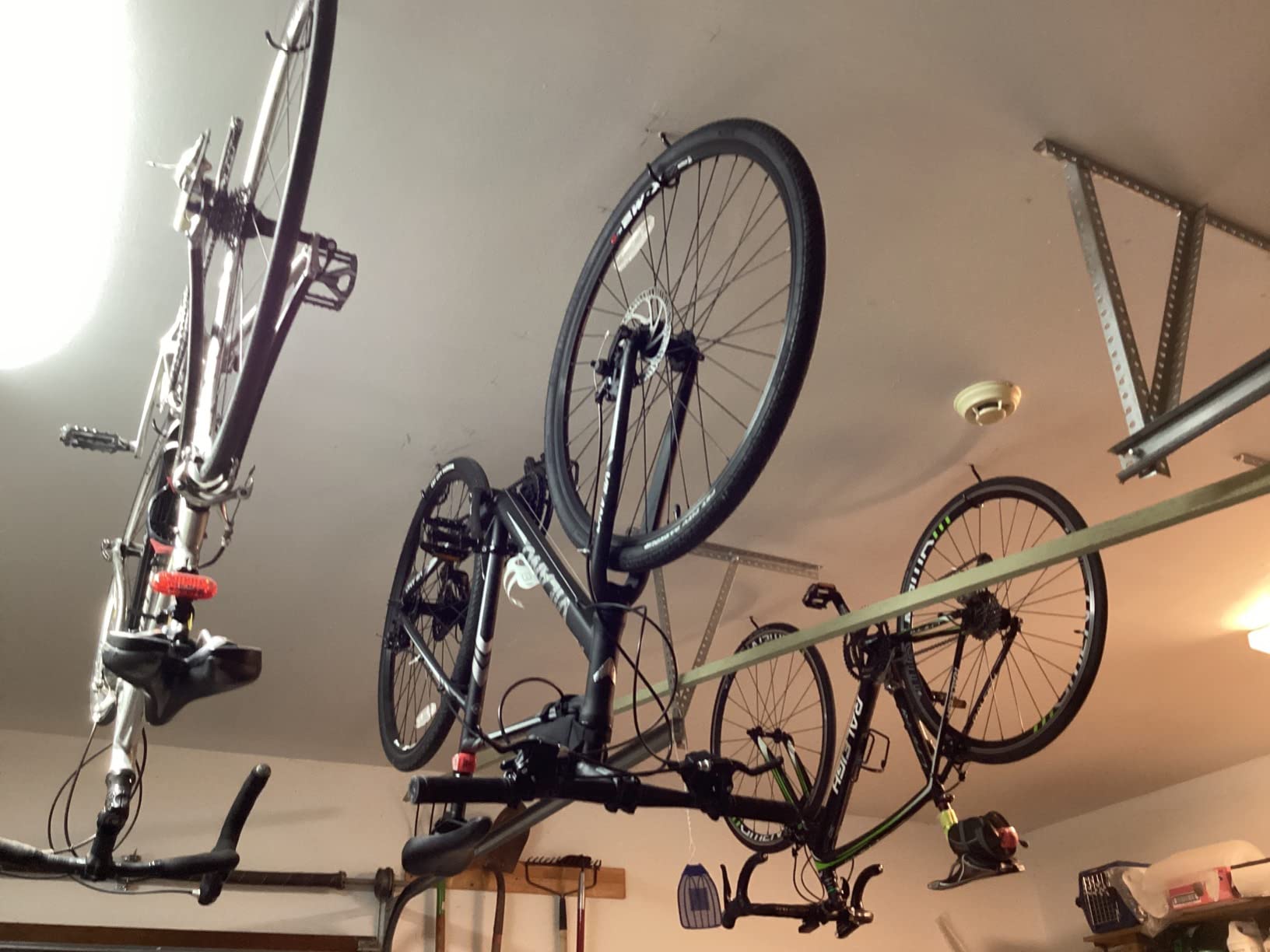 12PCS Heavy Duty Bike Storage Hooks Bicycle Wall Mounted Hooks Large Screw Hooks for Wall,Ceiling customer photo 2