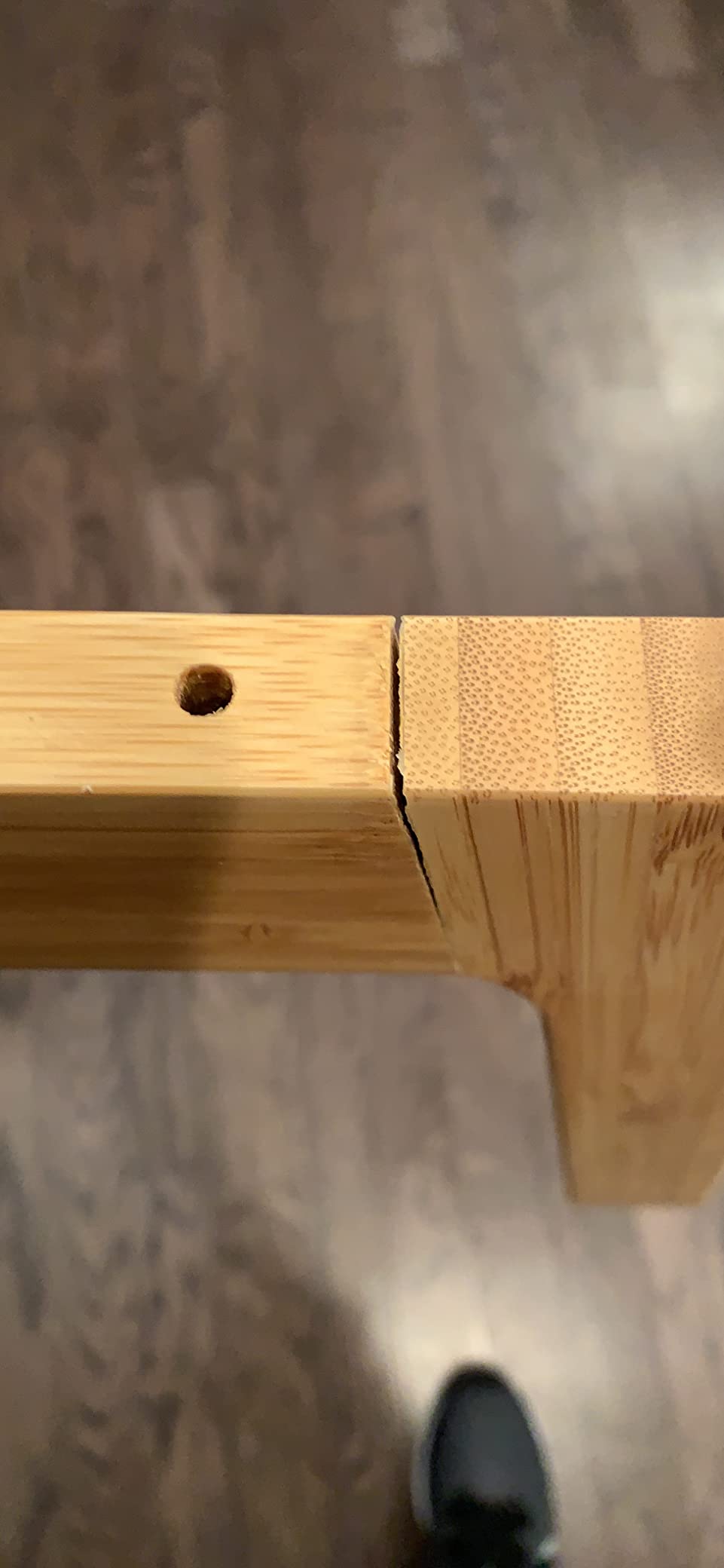 GOBAM Bamboo Step Stool, 11.8 inches - Portable Wooden Stool for Adults, Kids, Kitchen, Bathroom, Bedroom, Toy Room - 300 lbs Capacity customer photo 2