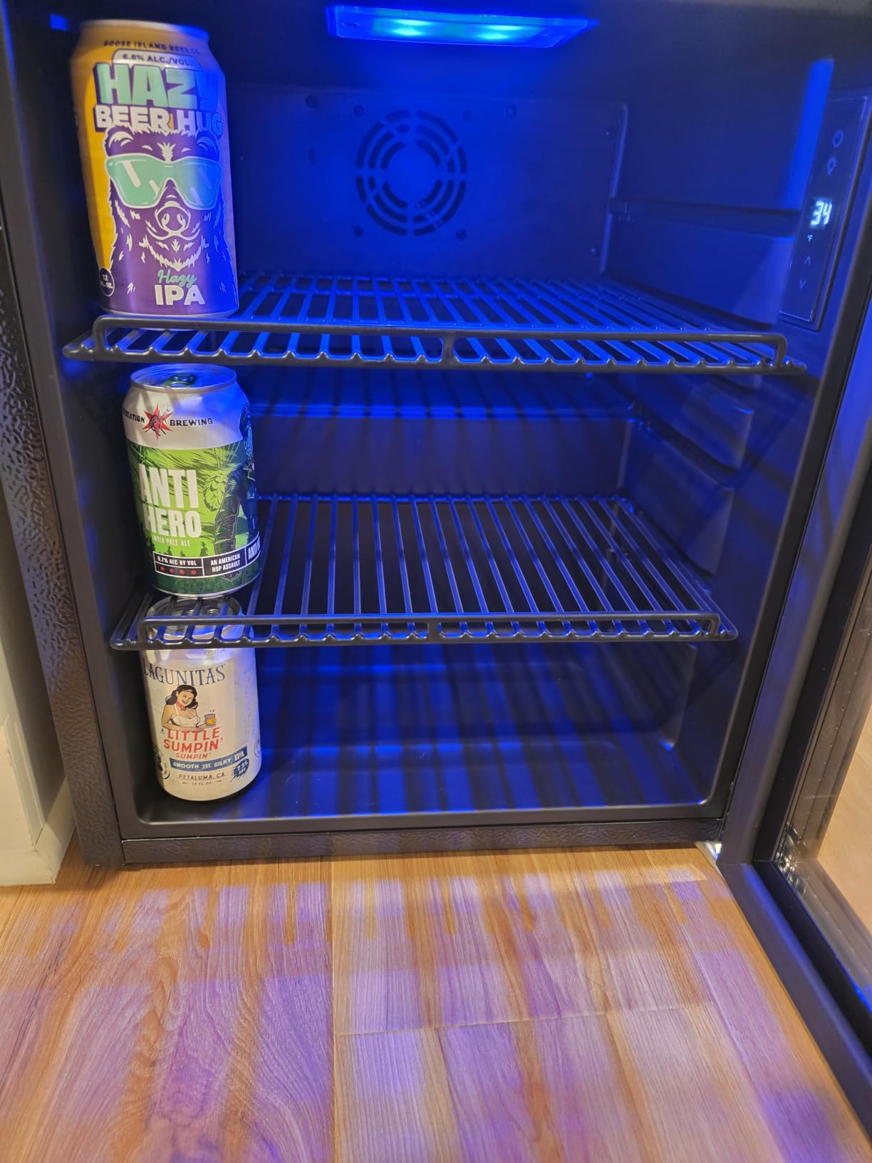 24 Inch Wine Cooler Refrigerator, 179 Bottles Professional Wine Cellars with Powerful Compressor,Quiet Operation and Elegant Design for The Wine Lovers customer photo 2