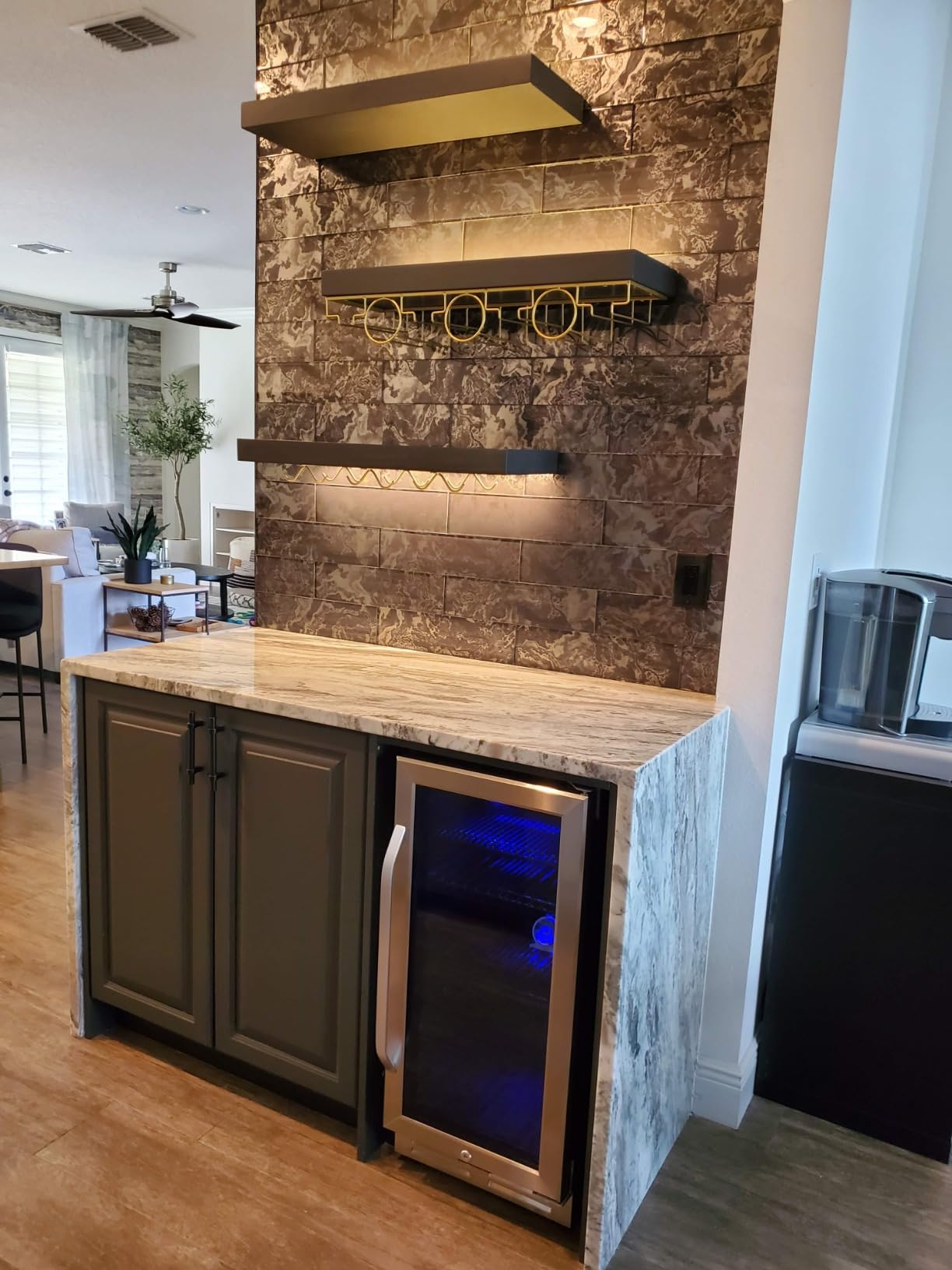 Wine and Beverage Refrigerator,24 Inch Dual Zone Wine Beverage Cooler, Built-in/Freestanding Beer and Wine Fridge with a Powerful Compressor, 20 Bottles and 88 Cans Capacity customer photo 2