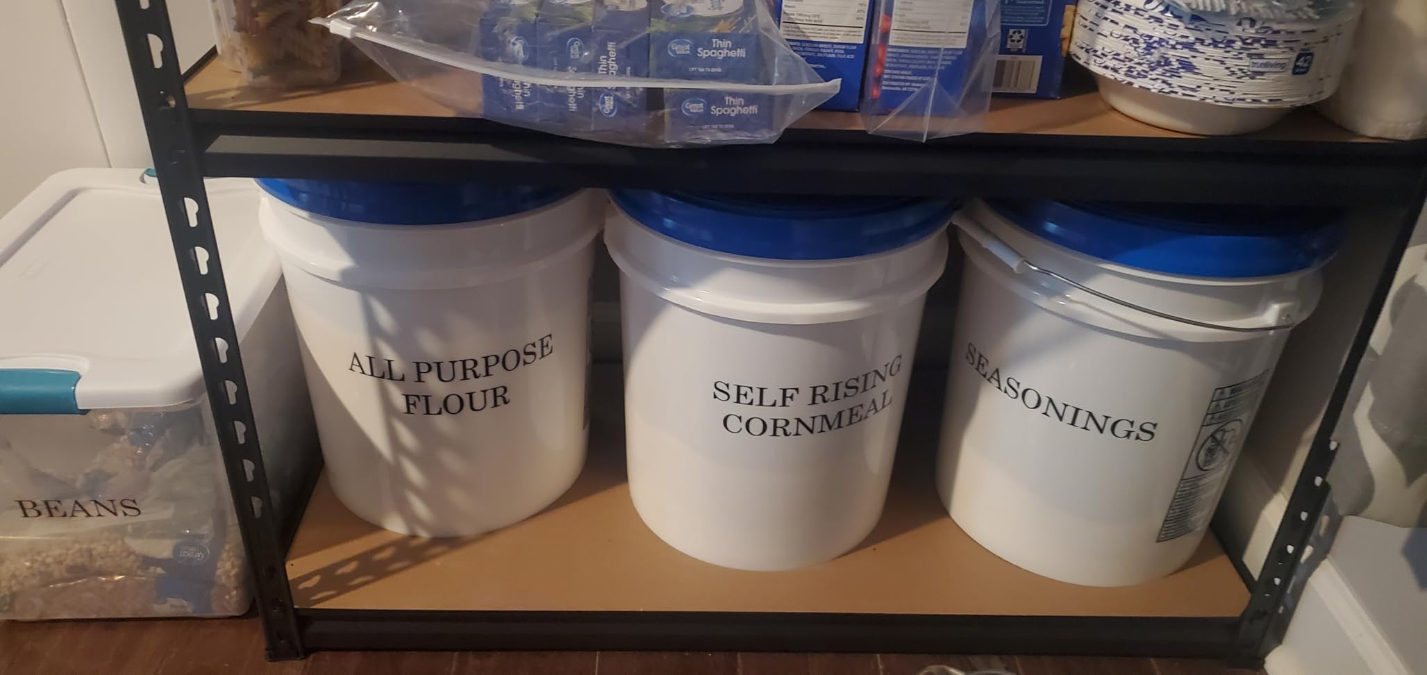 House Naturals 5 Gallon Plastic Bucket Pail Food Grade with Blue Screw on Lid(Pack of 3) Made in USA customer photo 2