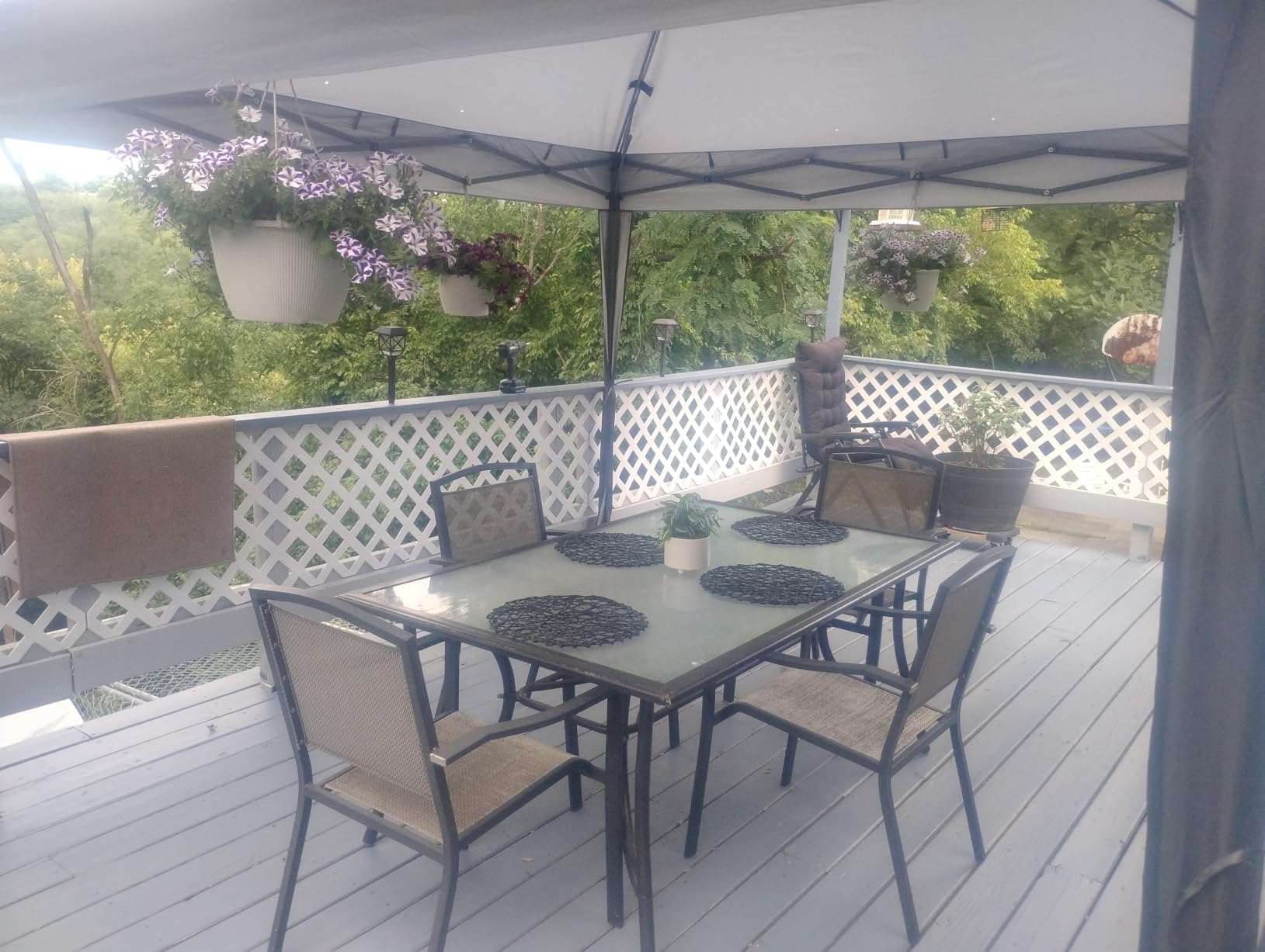 MASTERCANOPY 11x11 ft Pop Up Gazebo with Netting Screen Walls, Champagne customer photo 1