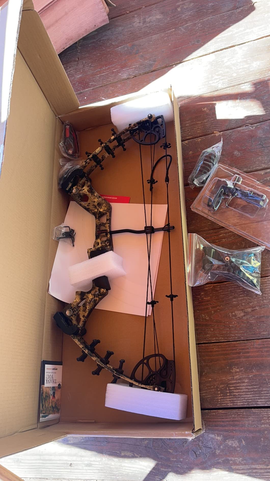 Youth Compound Bow Set 15-45 Lbs for Teens and Beginner, Package with Archery Hunting Equipment, Max Speed 260fps, Adjustable, Right Hand customer photo 1