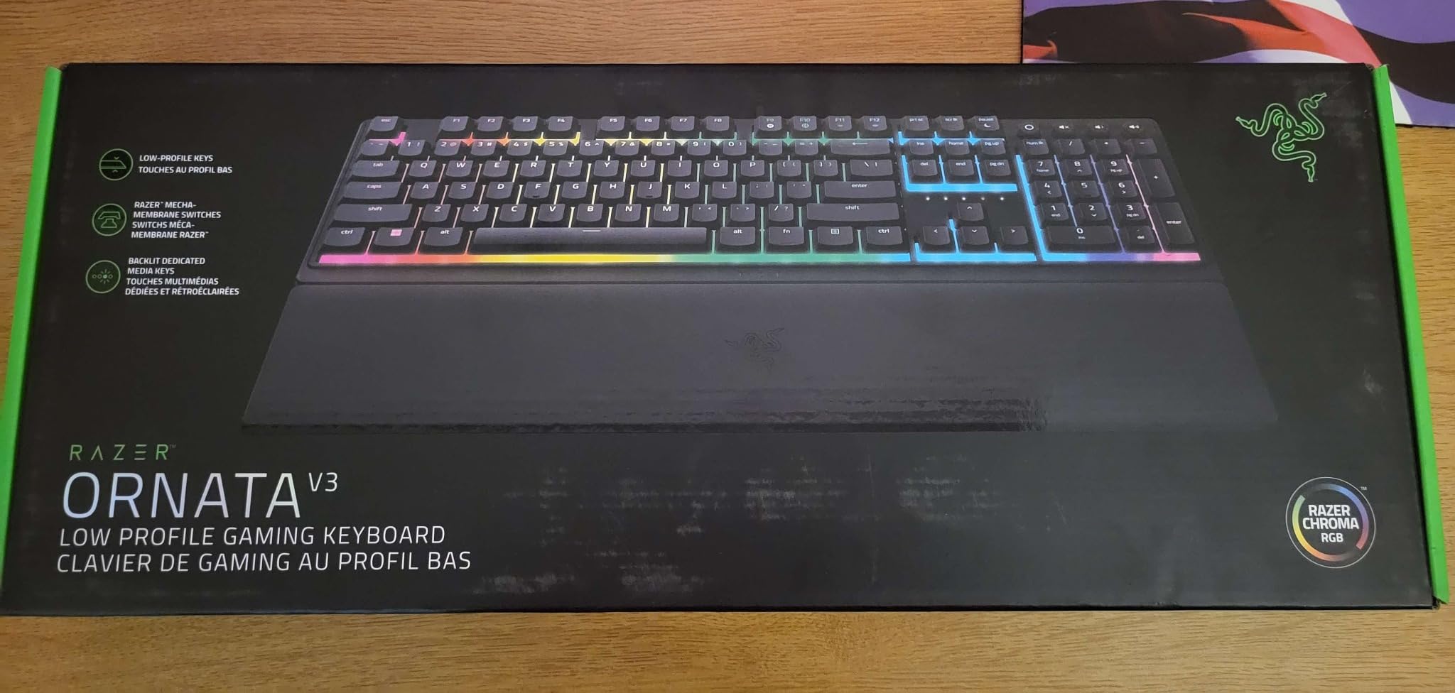Razer Ornata V3 Gaming Keyboard, Low-Profile Keys, Black customer photo 2