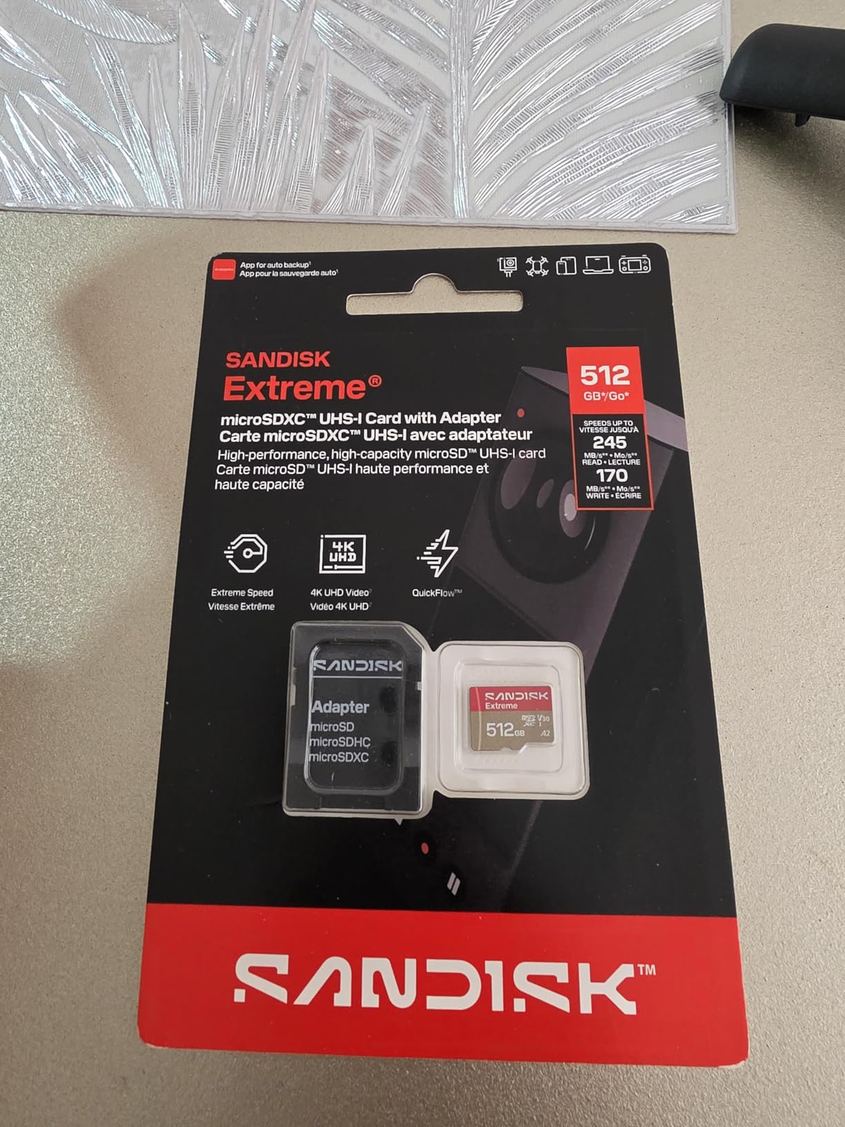 SANDISK 256GB Extreme microSD Card + Adapter, Up to 190MB/s Read Speeds customer photo 1