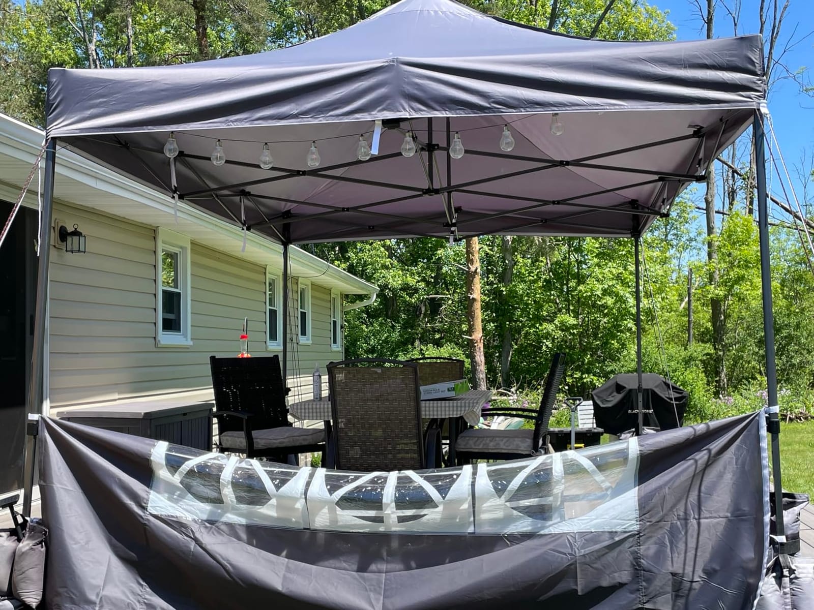 COBIZI 10x10 Heavy Duty Pop up Canopy Tent with Sidewalls Commercial Canopy customer photo 1