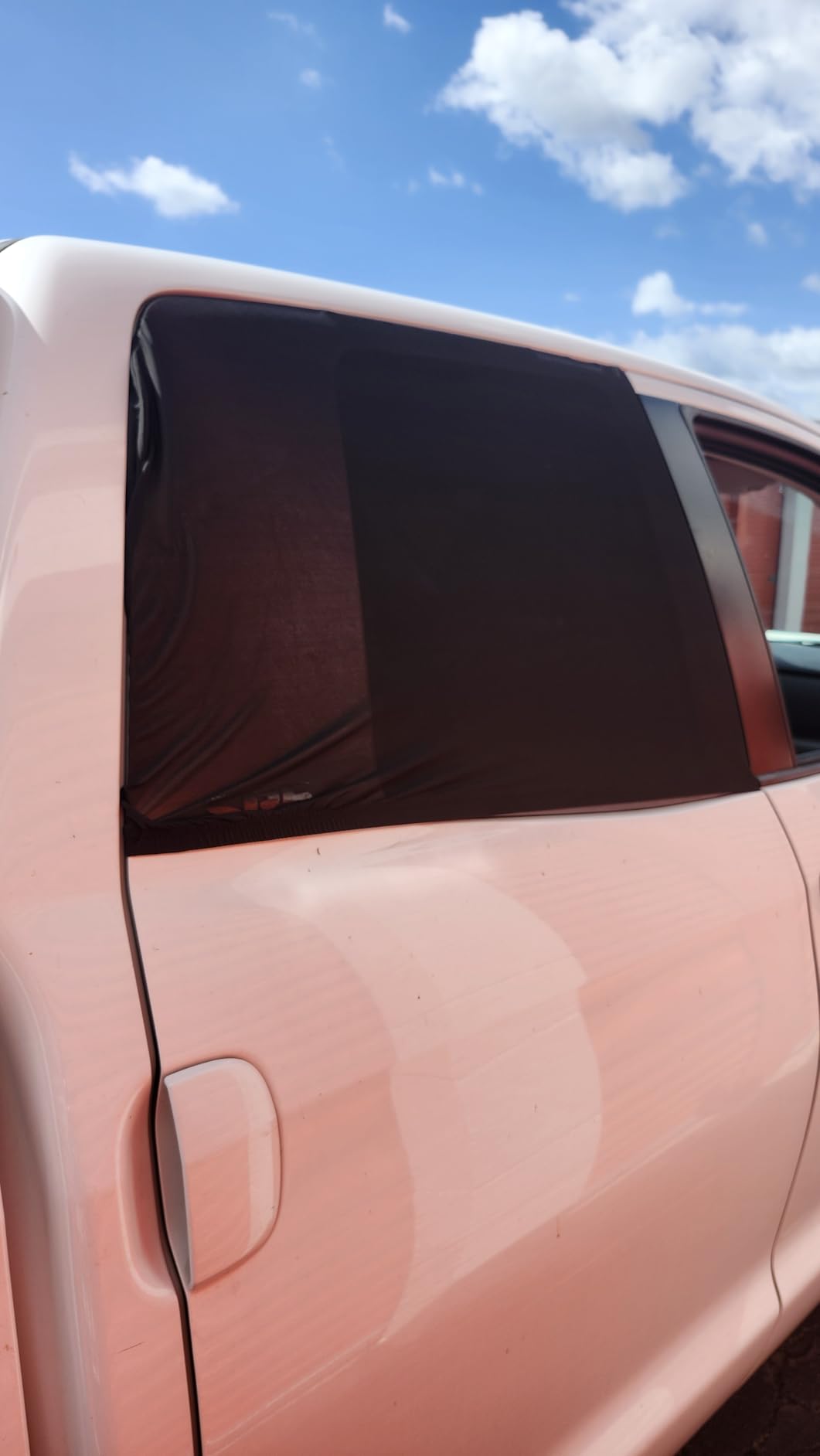 Car Window Shades(2 Pack)-Side Window Sun Shades, UV Protection Breathable Spandex Baby Window Covers, Universal Fit Most of Cars, Protect Privacy for Family-(27.2